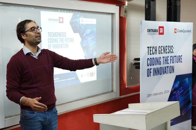 CodeQuotient & Chitkara University Organizes Hackathon - Tech Genesis: Coding The Future of Innovation